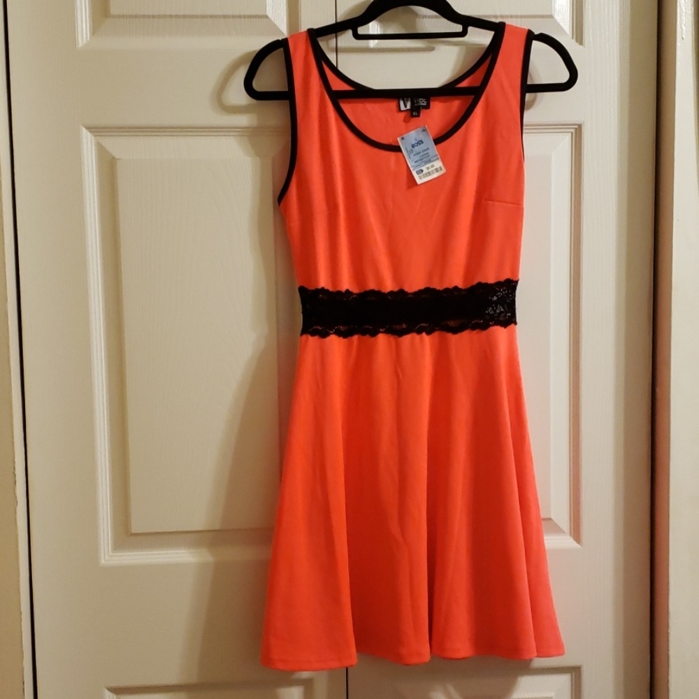 Jr. XL Vibe Neon Orange Dress